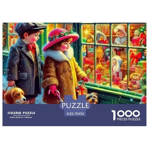 Weihnachtsthema Puzzle 1000 Teile Für Erwachsene Und Kinder Puzzles-Geschenk Für Pädagogisches Spiel 70x50cm/1000pcs von VFQWPYAJN