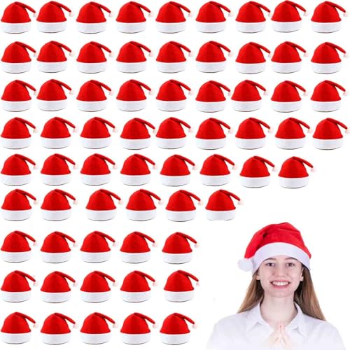 VFZILH 48 Stück Weihnachtsmütze Mehrpack,Übergröße Nikolausmütze Erwachsene Nikolausmützen,Weihnachtsmützen,Große Menge Nikolausmütze Set,Weihnachtsmütze Erwachsene VFZILH 48 Stück Weihnachtsmütze Mehrpack,Übergröße Nikolausmütze Erwachsene Nikolausmützen,Weihnachtsmützen,Große Menge Nikolausmütze Set,Weihnachtsmütze Erwachsene von VFZILH