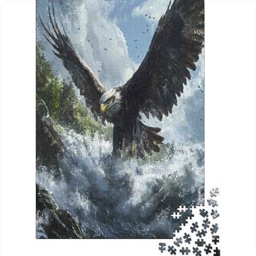 Adler 1000 Teile Puzzles Puzzles Für Erwachsene Puzzlespiel-Herausforderung Pädagogisches Spiel Herausforderung Home Dekoration Schöne Geschenkidee 1000pcs (75x50cm) von VGDKAOBM