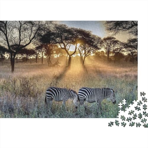 Afrikanische Savanne 1000 Teile Puzzles Puzzles Für Erwachsene Pädagogisches Spiel Herausforderung Wohnungseinrichtung Schöne Geschenkidee 1000pcs (75x50cm) von VGDKAOBM