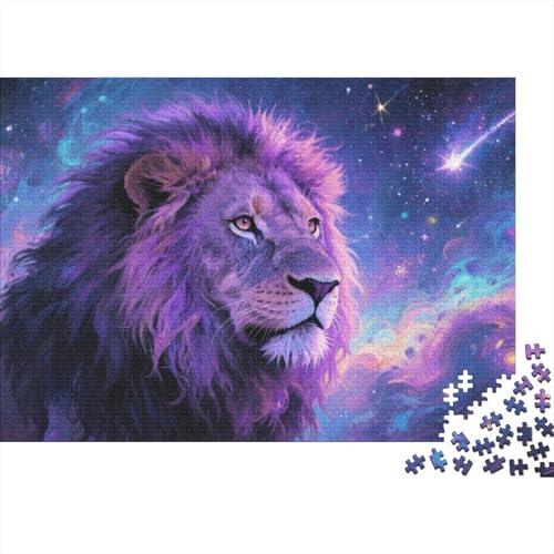 Afrikanischer Löwe 1000 Teile Puzzles Puzzles Für Erwachsene Pädagogisches Spiel Herausforderung Wohnungseinrichtung Geschenke Für Erwachsene 1000pcs (75x50cm) von VGDKAOBM