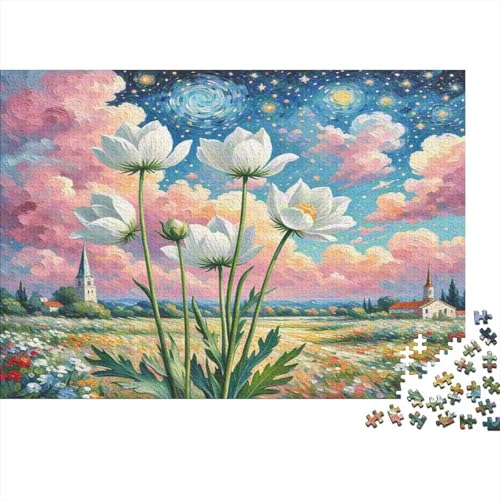 Anemone 1000 Teile Puzzle Puzzles Für Erwachsene Puzzlespiel-Herausforderung Pädagogisches Spiel Herausforderung Home Dekoration Schöne Geschenkidee 1000pcs (75x50cm) von VGDKAOBM