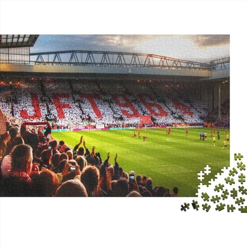 Anfield (Fußball) 1000 Teile Puzzles Puzzles Für Erwachsene Fußballplätze Pädagogisches Spiel Herausforderung Heimdekoration Geschenke Schöne Geschenkidee 1000pcs (75x50cm) von VGDKAOBM