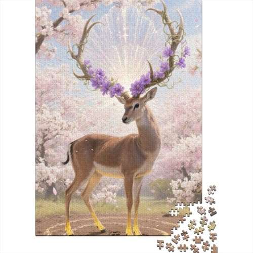 Antilope 1000 Teile Puzzle Puzzle Erwachsene Pädagogisches Spiel Herausforderung Wohnungseinrichtung Geschenke Für Erwachsene 1000pcs (75x50cm) von VGDKAOBM