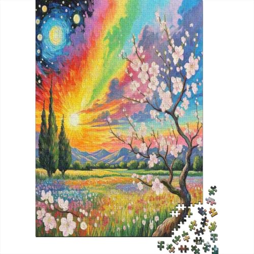 Aprikosenblüte 1000 Teile Puzzle Puzzle Erwachsene Pädagogisches Spiel Herausforderung Home Dekoration Schöne Geschenkidee 1000pcs (75x50cm) von VGDKAOBM