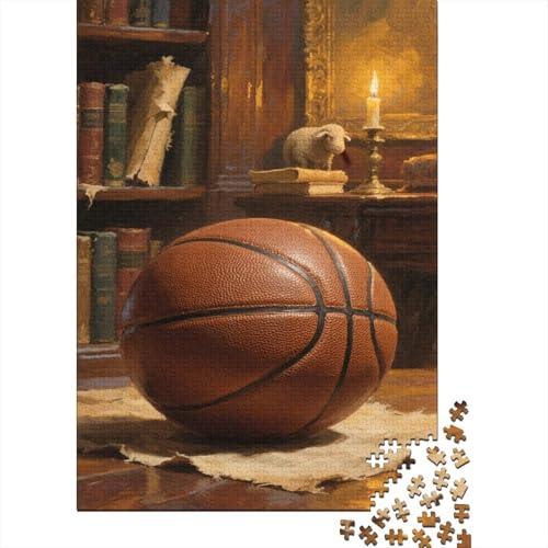 Basketball 1000 Stück Puzzle Puzzle Erwachsene Straßen-Basketball Puzzlespiel-Herausforderung Pädagogisches Spiel Herausforderung Heimdekoration Geschenke Schöne Geschenkidee 1000pcs (75x50cm) von VGDKAOBM