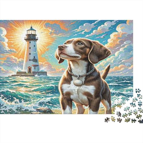 Beagle 1000 Stück Puzzle Puzzle Erwachsene Pädagogisches Spiel Herausforderung Home Dekoration Für Erwachsene Und Kinder Ab 14 Jahren 1000pcs (75x50cm) von VGDKAOBM