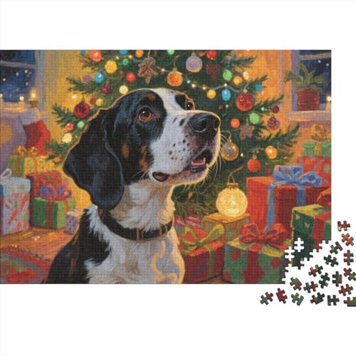 Beagle 1000 Stück Puzzle Puzzles Für Erwachsene Süßer Hund Pädagogisches Spiel Herausforderung Heimdekoration Geschenke Geschenke Für Erwachsene 1000pcs (75x50cm) von VGDKAOBM