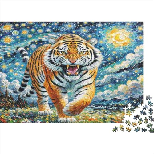 Bengalischer Tiger 1000 Teile Puzzle Puzzle Erwachsene Pädagogisches Spiel Herausforderung Wohnungseinrichtung Schöne Geschenkidee 1000pcs (75x50cm) von VGDKAOBM