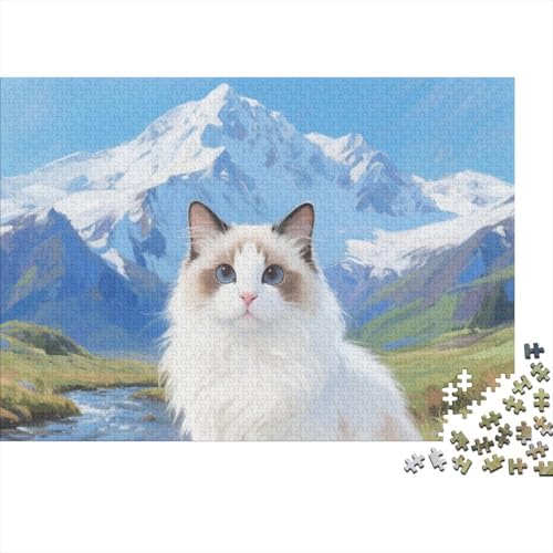 Bermuda-Katze 1000 Stück Puzzle Puzzle Erwachsene Pädagogisches Spiel Herausforderung Home Dekoration Für Erwachsene Und Kinder Ab 14 Jahren 1000pcs (75x50cm) von VGDKAOBM