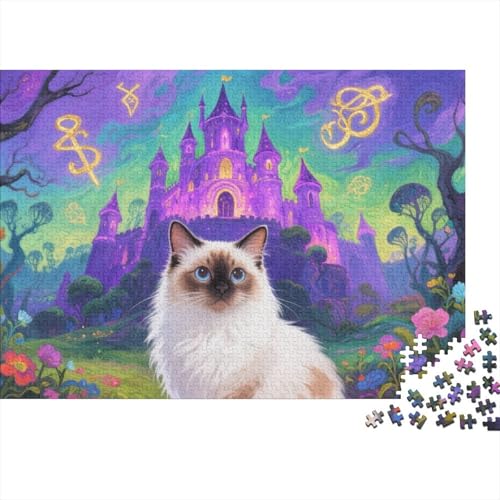 Bermuda-Katze 1000 Teile Puzzles Puzzles Für Erwachsene Pädagogisches Spiel Herausforderung Heimdekoration Geschenke Schöne Geschenkidee 1000pcs (75x50cm) von VGDKAOBM