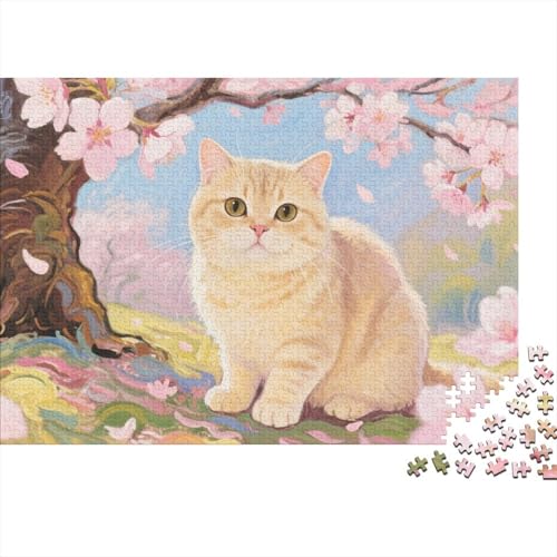 Britisch Kurzhaar-Katze 1000 Teile Puzzle Puzzles Für Erwachsene Pädagogisches Spiel Herausforderung Home Dekoration Geschenke Für Erwachsene 1000pcs (75x50cm) von VGDKAOBM