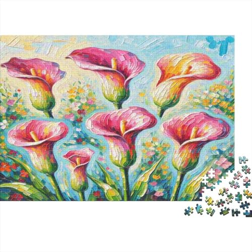 Calla Lilie 1000 Teile Puzzle Puzzle Erwachsene Pädagogisches Spiel Herausforderung Heimdekoration Geschenke Geschenke Für Erwachsene 1000pcs (75x50cm) von VGDKAOBM
