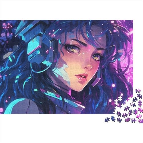 Cartoon-Mädchen 1000 Stück Puzzle Puzzle Erwachsene Pädagogisches Spiel Herausforderung Home Dekoration Für Erwachsene Und Kinder Ab 14 Jahren 1000pcs (75x50cm) von VGDKAOBM