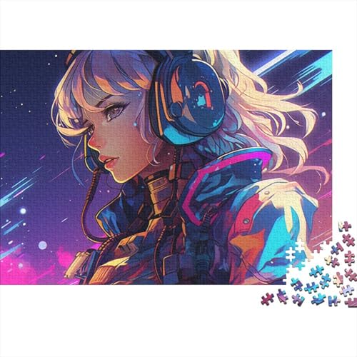 Cartoon-Mädchen 1000 Stück Puzzle Puzzles Für Erwachsene Pädagogisches Spiel Herausforderung Heimdekoration Geschenke Geschenke Für Erwachsene 1000pcs (75x50cm) von VGDKAOBM