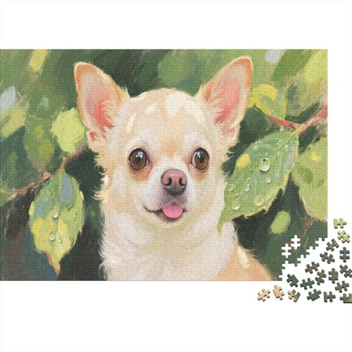 Chihuahua (Hund) 1000 Teile Puzzles Puzzle Erwachsene Pädagogisches Spiel Herausforderung Home Dekoration Geschenke Für Erwachsene 1000pcs (75x50cm) von VGDKAOBM