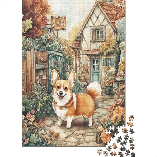 Corgi 1000 Stück Puzzle Puzzles Für Erwachsene Pädagogisches Spiel Herausforderung Wohnungseinrichtung Geschenke Für Erwachsene 1000pcs (75x50cm) von VGDKAOBM