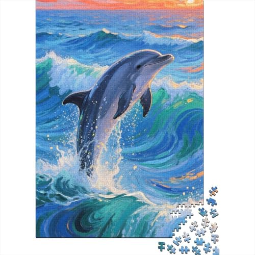 Delfin 1000 Teile Puzzles Puzzles Für Erwachsene Pädagogisches Spiel Herausforderung Wohnungseinrichtung Geschenke Für Erwachsene 1000pcs (75x50cm) von VGDKAOBM