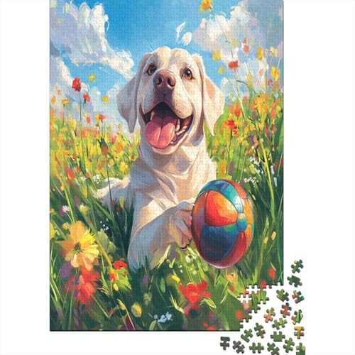 Der Labrador Retriever 1000 Stück Puzzle Puzzle Erwachsene Pädagogisches Spiel Herausforderung Home Dekoration Für Erwachsene Und Kinder Ab 14 Jahren 1000pcs (75x50cm) von VGDKAOBM