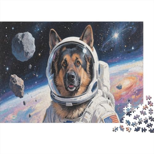 Deutscher Schäferhund 1000 Stück Puzzle Puzzle Erwachsene Hund Pädagogisches Spiel Herausforderung HeimdekoRatteion Geschenke Geschenke Für Erwachsene 1000pcs (75x50cm) von VGDKAOBM