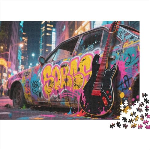 E-Gitarre 1000 Teile Puzzle Puzzle Erwachsene Felsen Instrument Pädagogisches Spiel Herausforderung Wohnungseinrichtung Geschenke Für Erwachsene 1000pcs (75x50cm) von VGDKAOBM