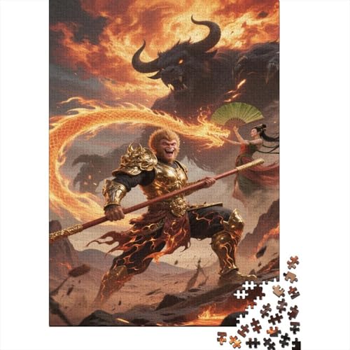 Eastern Mythology 1000 Teile Puzzles Puzzles Für Erwachsene Pädagogisches Spiel Herausforderung Home Dekoration Geschenke Für Erwachsene 1000pcs (75x50cm) von VGDKAOBM