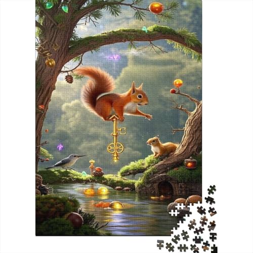Eichhörnchen 1000 Stück Puzzle Puzzle Erwachsene Pädagogisches Spiel Herausforderung Home Dekoration Für Erwachsene Und Kinder Ab 14 Jahren 1000pcs (75x50cm) von VGDKAOBM