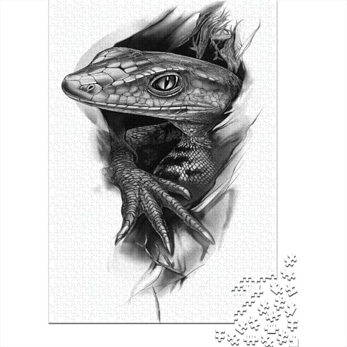 Eidechsen 1000 Stück Puzzle Puzzles Für Erwachsene Pädagogisches Spiel Herausforderung Heimdekoration Geschenke Geschenke Für Erwachsene 1000pcs (75x50cm) von VGDKAOBM