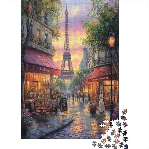Eiffelturm 1000 Stück Puzzle Puzzles Für Erwachsene Paris Tower Puzzlespiel-Herausforderung Pädagogisches Spiel Herausforderung Home Dekoration Geschenke Für Erwachsene 1000pcs (75x50cm) von VGDKAOBM