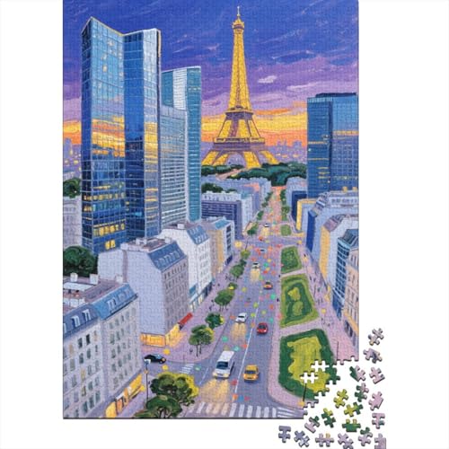 Eiffelturm 1000 Stück Puzzle Puzzles Für Erwachsene Pariser Turm Pädagogisches Spiel Herausforderung Wohnungseinrichtung Geschenke Für Erwachsene 1000pcs (75x50cm) von VGDKAOBM
