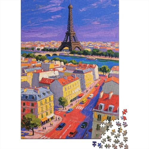 Eiffelturm 1000 Teile Puzzle Puzzle Erwachsene Pariser Turm Pädagogisches Spiel Herausforderung HeimdekoRatteion Geschenke Schöne Geschenkidee 1000pcs (75x50cm) von VGDKAOBM
