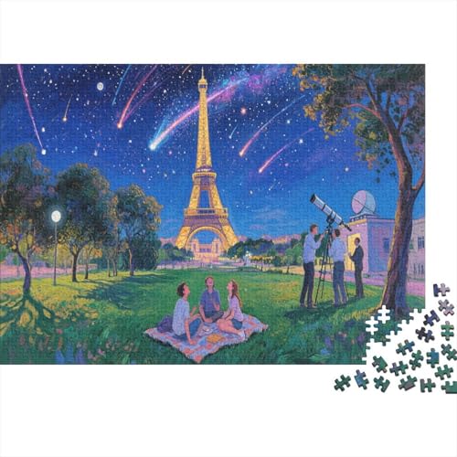Eiffelturm 1000 Teile Puzzles Puzzle Erwachsene Pariser Turm Pädagogisches Spiel Herausforderung Wohnungseinrichtung Geschenke Für Erwachsene 1000pcs (75x50cm) von VGDKAOBM
