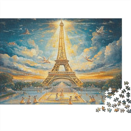 Eiffelturm 1000 Teile Puzzles Puzzle Erwachsene Puzzlespiel-Herausforderung Pädagogisches Spiel Herausforderung Home Dekoration Schöne Geschenkidee 1000pcs (75x50cm) von VGDKAOBM