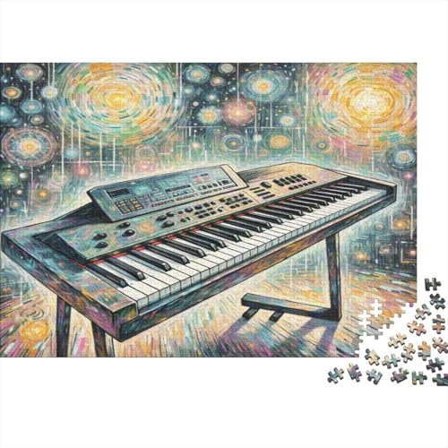 Elektronisches Keyboard 1000 Stück Puzzle Puzzles Für Erwachsene Pädagogisches Spiel Herausforderung Heimdekoration Geschenke Schöne Geschenkidee 1000pcs (75x50cm) von VGDKAOBM