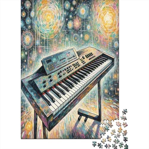 Elektronisches Keyboard 1000 Teile Puzzle Puzzle Erwachsene Pädagogisches Spiel Herausforderung Home Dekoration Schöne Geschenkidee 1000pcs (75x50cm) von VGDKAOBM