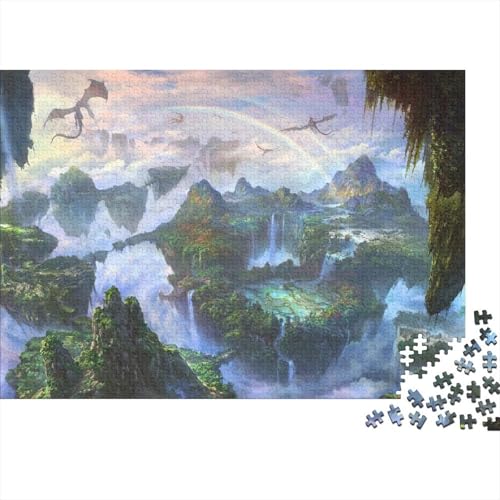Fantasiewelt 1000 Teile Puzzle Puzzle Erwachsene Pädagogisches Spiel Herausforderung Heimdekoration Geschenke Geschenke Für Erwachsene 1000pcs (75x50cm) von VGDKAOBM