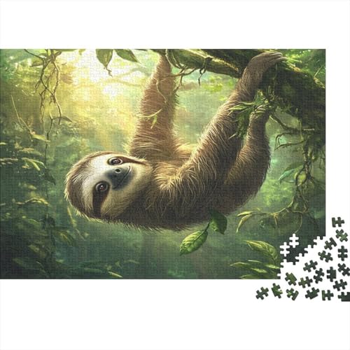 Faultier 1000 Stück Puzzle Puzzle Erwachsene Pädagogisches Spiel Herausforderung HeimdekoRatteion Geschenke Geschenke Für Erwachsene 1000pcs (75x50cm) von VGDKAOBM