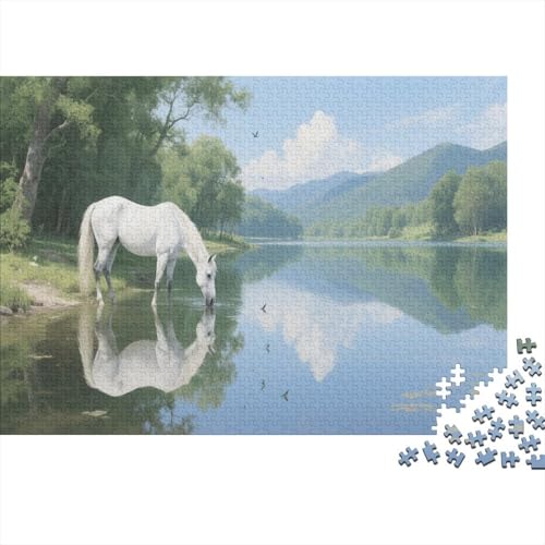 Fine Pferd 1000 Teile Puzzles Puzzle Erwachsene Pädagogisches Spiel Herausforderung Home Dekoration Geschenke Für Erwachsene 1000pcs (75x50cm) von VGDKAOBM