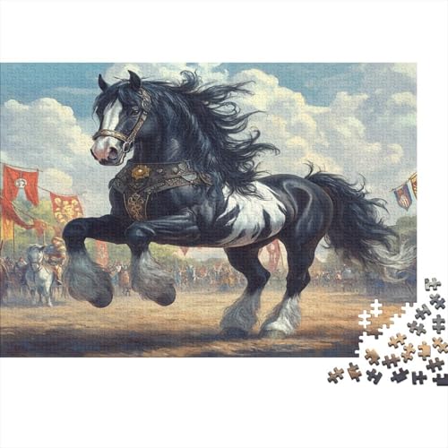 Fine Pferd 1000 Teile Puzzles Puzzles Für Erwachsene Pädagogisches Spiel Herausforderung Home Dekoration Schöne Geschenkidee 1000pcs (75x50cm) von VGDKAOBM