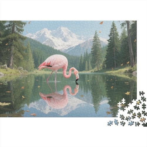 Flamingo 1000 Teile Puzzles Puzzle Erwachsene Pädagogisches Spiel Herausforderung Wohnungseinrichtung Geschenke Für Erwachsene 1000pcs (75x50cm) von VGDKAOBM