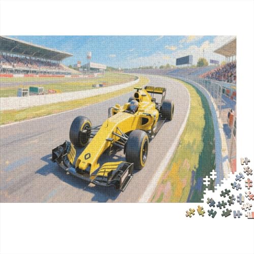 Formel 1-Rennen 1000 Teile Puzzle Puzzle Erwachsene F1 Auto Puzzlespiel-Herausforderung Pädagogisches Spiel Herausforderung Home DekoRatteion Schöne Geschenkidee 1000pcs (75x50cm) von VGDKAOBM