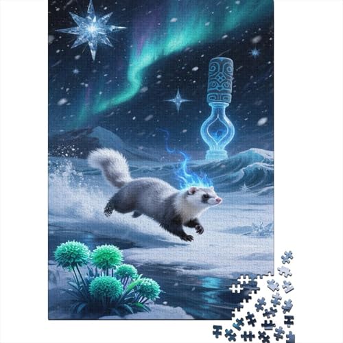 Frettchen 1000 Teile Puzzle Puzzle Erwachsene Pädagogisches Spiel Herausforderung Wohnungseinrichtung Geschenke Für Erwachsene 1000pcs (75x50cm) von VGDKAOBM