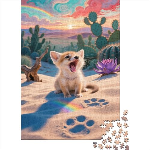 Fuchs 1000 Stück Puzzle Puzzle Erwachsene Pädagogisches Spiel Herausforderung Wohnungseinrichtung Geschenke Für Erwachsene 1000pcs (75x50cm) von VGDKAOBM