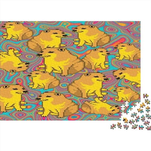 Funny Doge 1000 Teile Puzzles Puzzles Für Erwachsene Cheems Pädagogisches Spiel Herausforderung Wohnungseinrichtung Geschenke Für Erwachsene 1000pcs (75x50cm) von VGDKAOBM