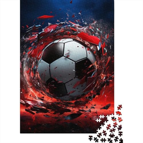 Fußball 1000 Teile Puzzle Puzzle Erwachsene Fußball Field Pädagogisches Spiel Herausforderung Home Dekoration Schöne Geschenkidee 1000pcs (75x50cm) von VGDKAOBM