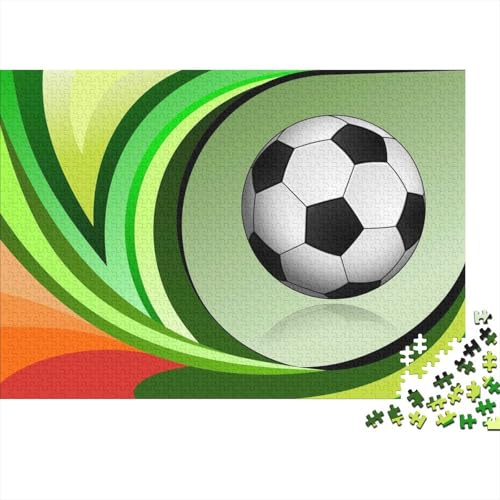 Fußball 1000 Teile Puzzle Puzzle Erwachsene Pädagogisches Spiel Herausforderung Heimdekoration Geschenke Schöne Geschenkidee 1000pcs (75x50cm) von VGDKAOBM