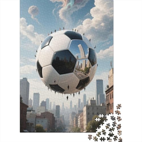 Fußball 1000 Teile Puzzles Puzzle Erwachsene Fußball Field Puzzlespiel-Herausforderung Pädagogisches Spiel Herausforderung Wohnungseinrichtung Schöne Geschenkidee 1000pcs (75x50cm) von VGDKAOBM