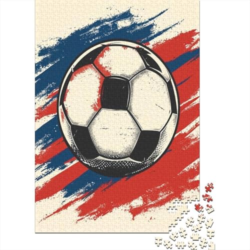 Fußball 1000 Teile Puzzles Puzzle Erwachsene Pädagogisches Spiel Herausforderung Wohnungseinrichtung Schöne Geschenkidee 1000pcs (75x50cm) von VGDKAOBM
