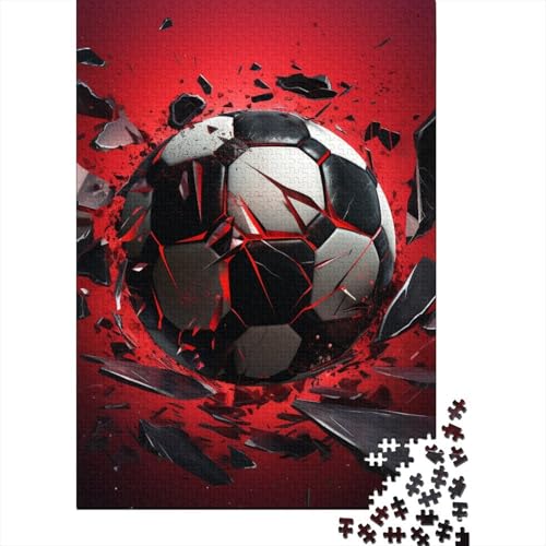 Fußball 1000 Teile Puzzles Puzzles Für Erwachsene Fußball Field Pädagogisches Spiel Herausforderung Heimdekoration Geschenke Schöne Geschenkidee 1000pcs (75x50cm) von VGDKAOBM