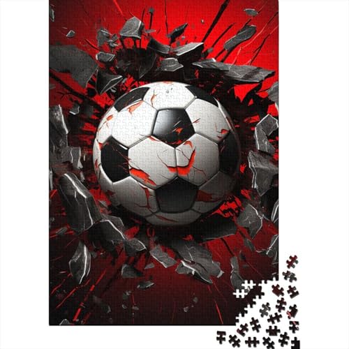 Fußball 1000 Teile Puzzles Puzzles Für Erwachsene Fußball Field Pädagogisches Spiel Herausforderung Heimdekoration Geschenke Schöne Geschenkidee 1000pcs (75x50cm) von VGDKAOBM